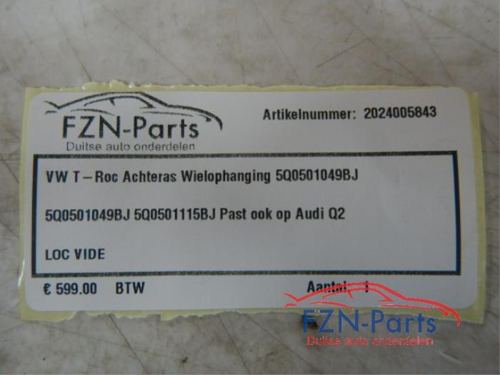 VW T-Roc 2GA Achteras Wielophanging