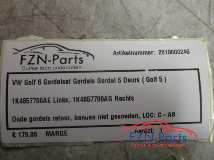 Veiligheidsgordel Set voor Volkswagen Golf (22729354)