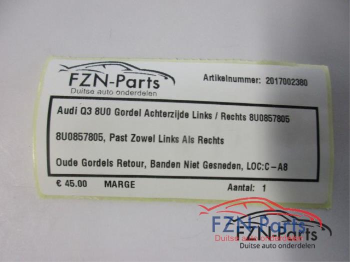 Veiligheidsgordel Set achter Audi Q3 (22745036)