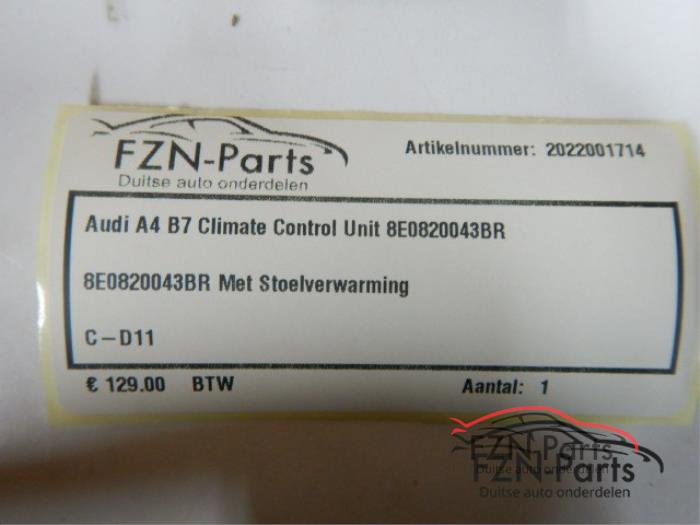 Climatronic Paneel Audi A4 (22743600)