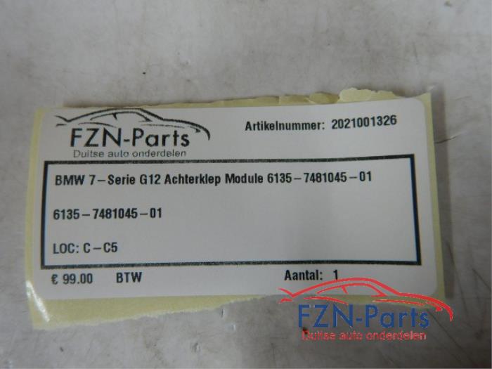 Module achterklep motor BMW 7-Serie (22737996)