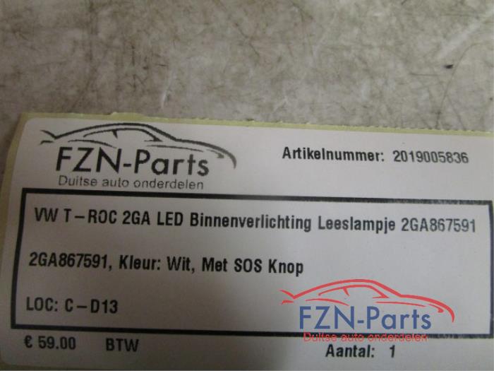Binnenverlichting voor Volkswagen T-Roc (22740060)