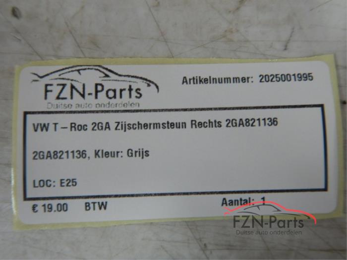 VW T-Roc 2GA Zijschermsteun Rechts