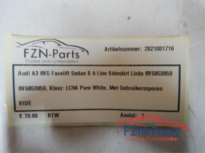 Zijskirt links Audi A3 (22727637)