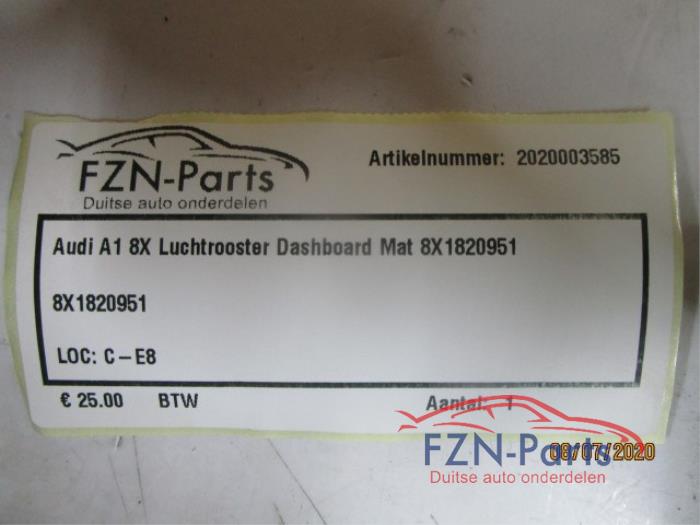 Luchtrooster Dashboard Audi A1 (22735944)