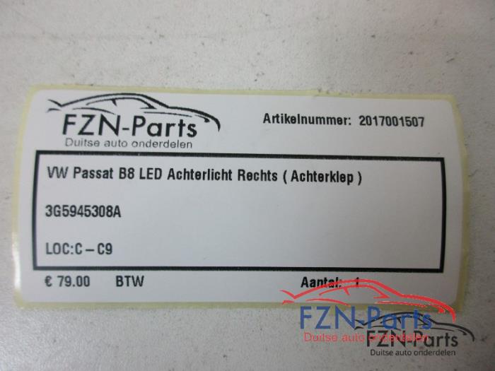 Achterlicht rechts Volkswagen Passat (22725568)