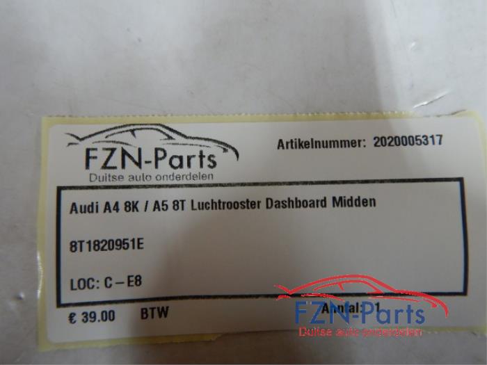Luchtrooster Dashboard Audi A5 (22735996)
