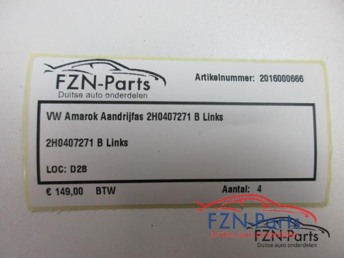 Aandrijfas links-voor Volkswagen Amarok (22724951)