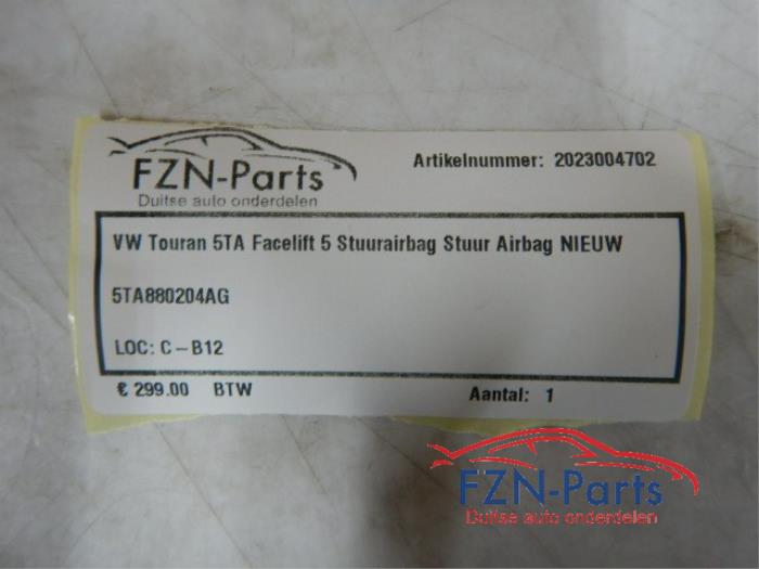 Airbag links (Stuur) Volkswagen Touran (22730526)