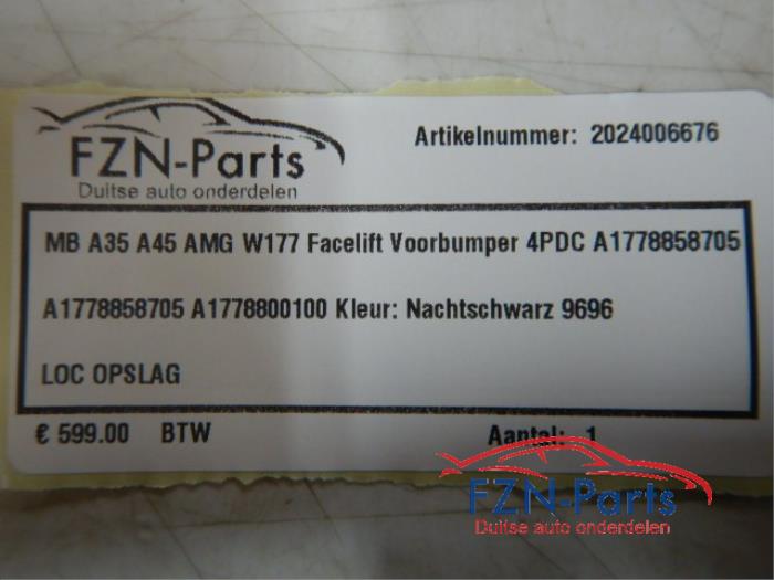 Voorbumper Mercedes A-Klasse (22721773)