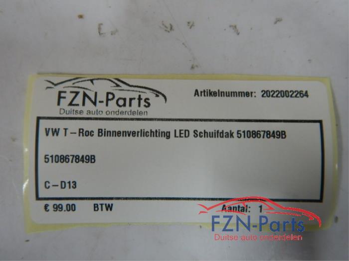 Binnenverlichting voor Volkswagen T-Roc (22743181)