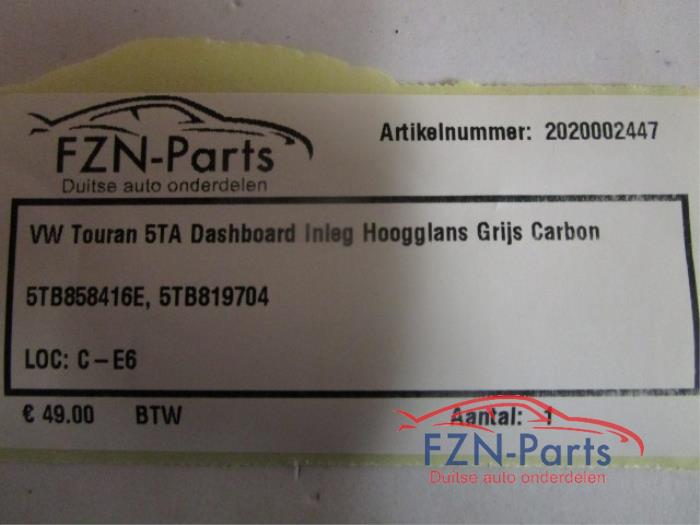 Dashboard deel Volkswagen Touran (22740816)