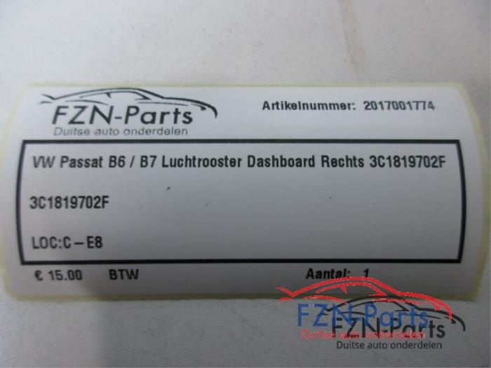 Luchtrooster Dashboard Volkswagen Passat (22735954)