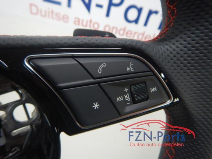 Audi A3 8Y S-Line Stuur MF+F1+VIEW Rood stiksel