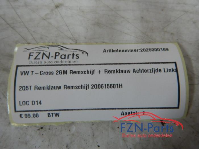 Remmenset compleet achter Volkswagen T-Cross (22738655)