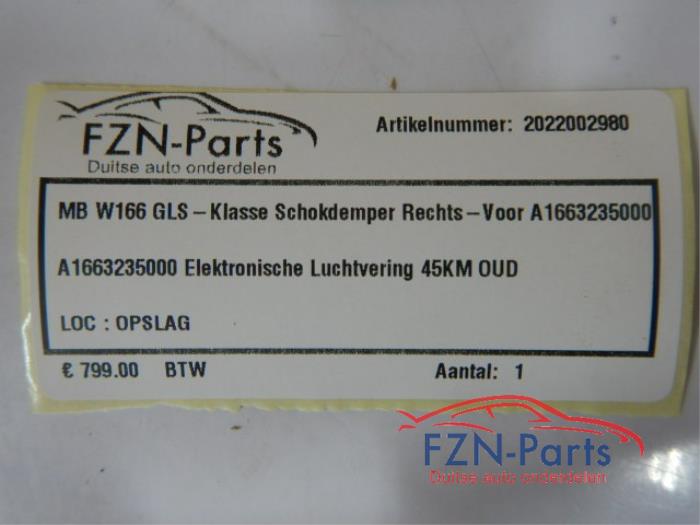 Schokdemper rechts-voor Mercedes GLS-Klasse (22738894)