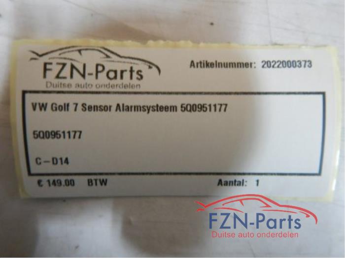 Audi Alarm Sensor Alarmsysteem