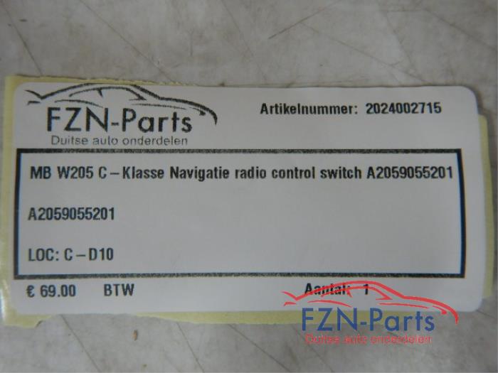 Mercedes-Benz C-Klasse W205 Navigatie Radio Control Switch