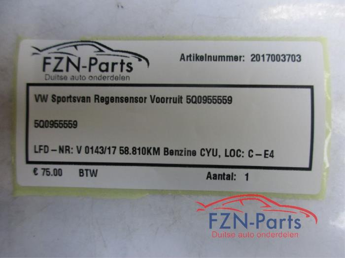 Regensensor Volkswagen Golf Sportsvan (22745571)