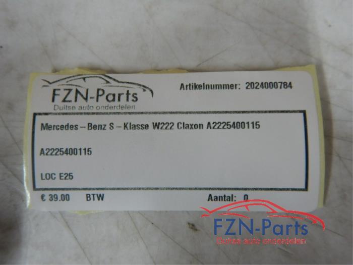 Claxon Mercedes S-Klasse (22727280)