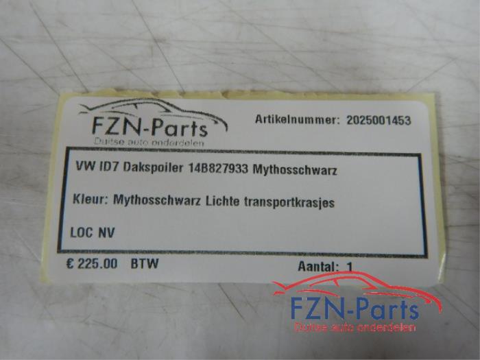 VW ID7 Dakspoiler