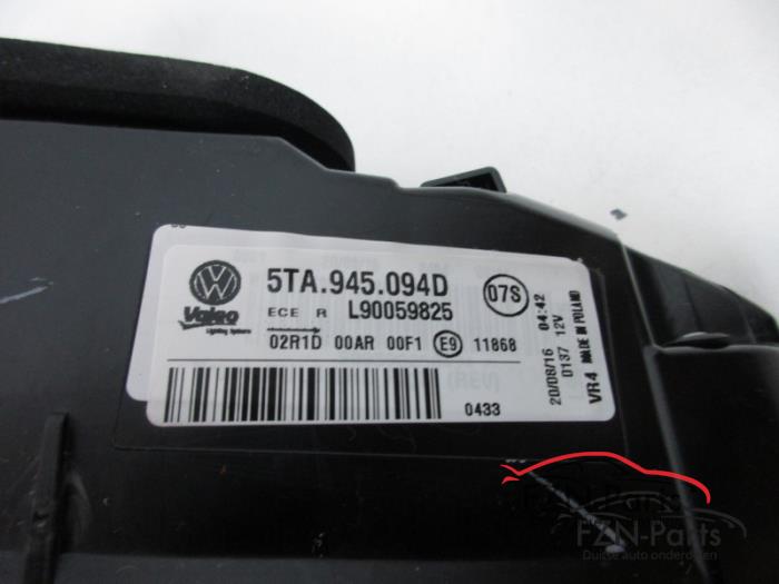 VW Touran 5TA Klep Achterlicht Rechts