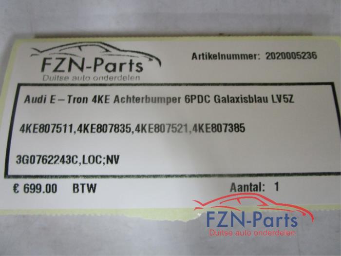 Audi E-Tron 4KE Achterbumper 6PDC LV5Z