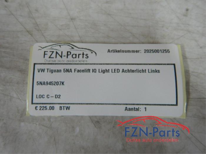 VW Tiguan 5NA Facelift IQ-Light Led Achterlicht Links