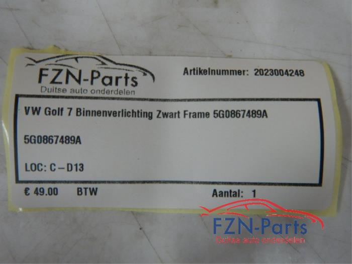 Binnenverlichting voor Volkswagen Golf (22744317)