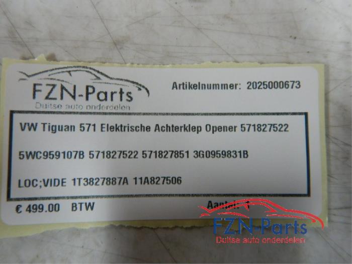 VW Tiguan 571 Elektrische Achterklep Opener