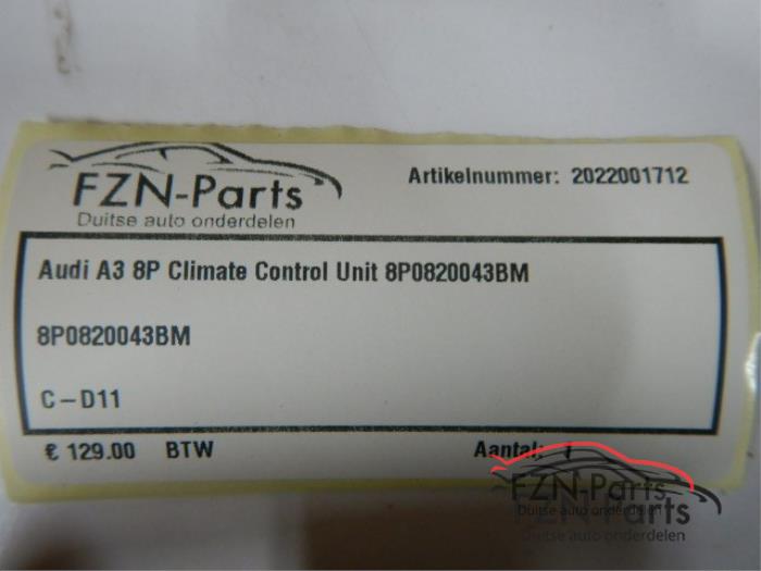 Climatronic Paneel Audi A3 (22743419)