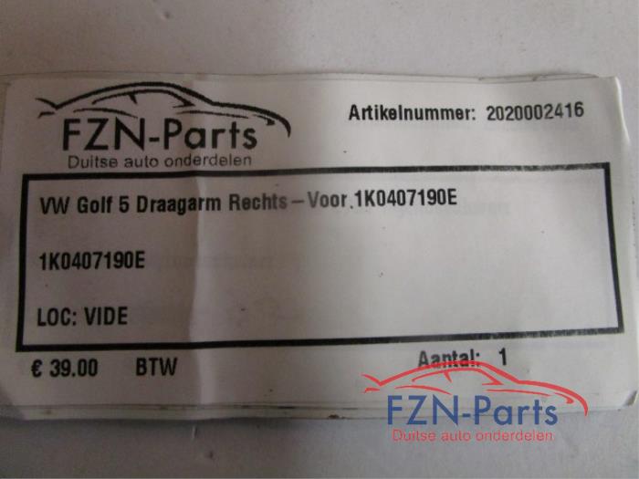Draagarm rechts-voor Volkswagen Golf (22727410)
