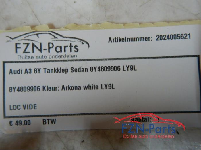 Audi A3 8Y Tankklep Sportback LY9L