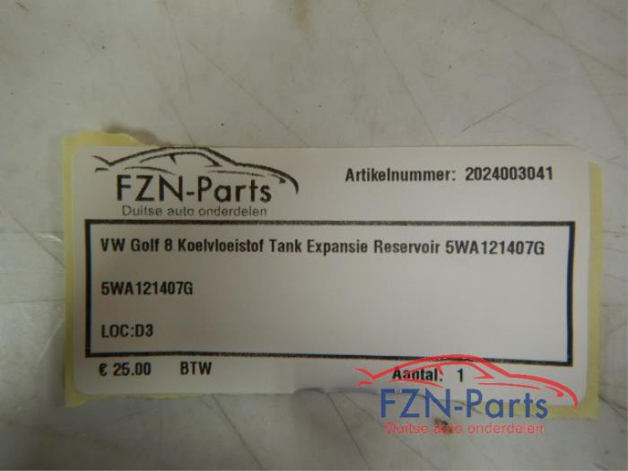 VW Golf 8 Koelvloeistof Tank Expansie Reservoir