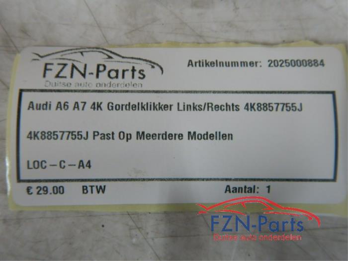 Gordelverklikker module Audi A6 (22739754)
