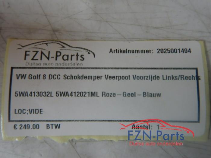 VW Golf 8 DCC Schokdemper Veerpoot Voorzijde Links/Rechts