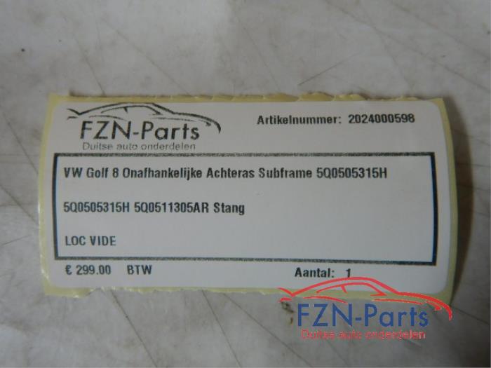 VW Golf 8 Onafhankelijke Achteras Subframe