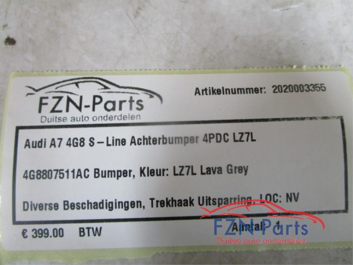 Audi A7 4G8 S-Line Achterbumper 4PDC LZ7L
