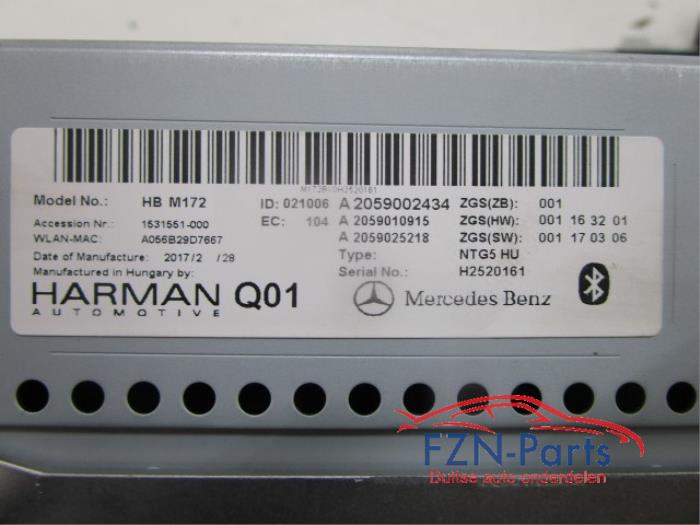 Mercedes-Benz C-Klasse W205 Navischerm + Computer + Knoppen WDD2050871F55324