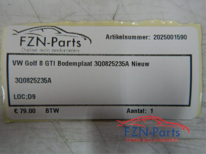 VW Golf 8 GTI Bodemplaat