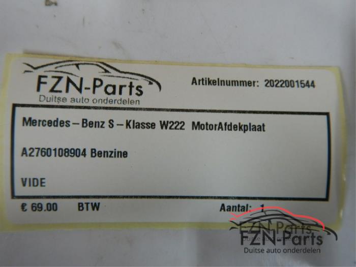 Mercedes-Benz S-Klasse W222 Motorafdekplaat A