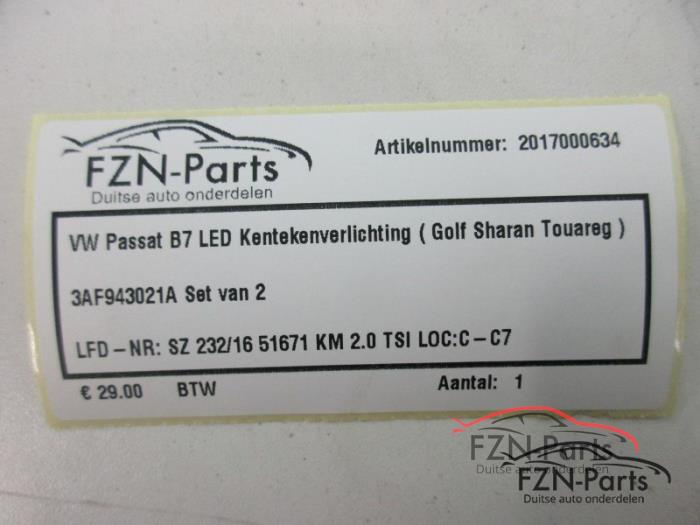 Kenteken Verlichting Volkswagen Passat (22743429)