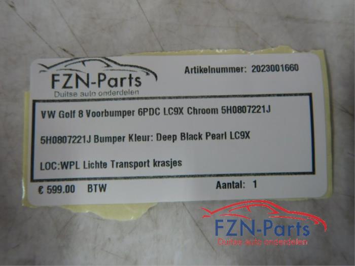 VW Golf 8 Voorbumper 6PDC LC9X