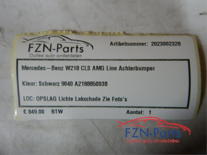 Mercedes-Benz W218 CLS AMG-Line Achterbumper Kleur: Schwarz 9040