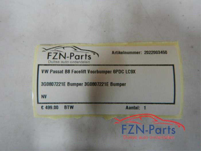 VW Passat B8 Facelift Voorbumper