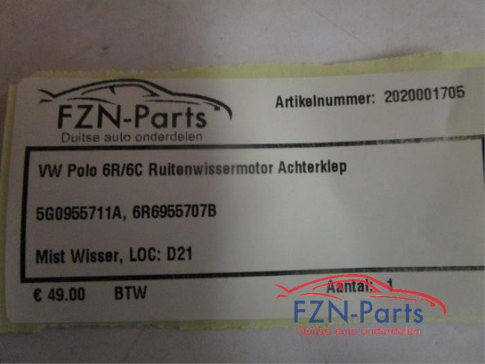 Ruitenwisserarm achter Volkswagen Polo (22743248)