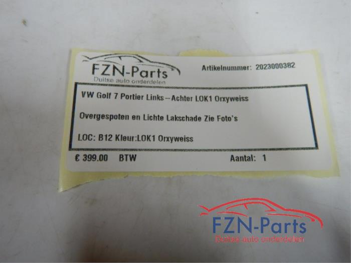 VW Golf 7 Portier Links - Achter