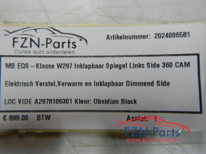 Buitenspiegel links Mercedes EQS (22725414)