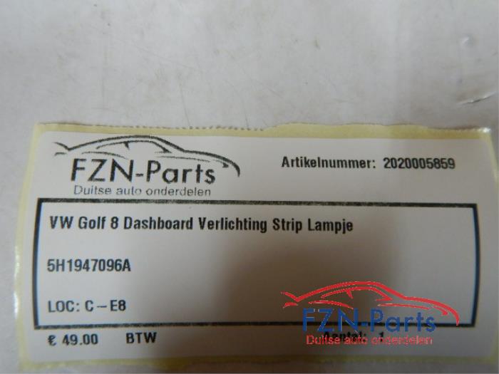 VW Golf 8 Dashboard Verlichting Strip Lampje