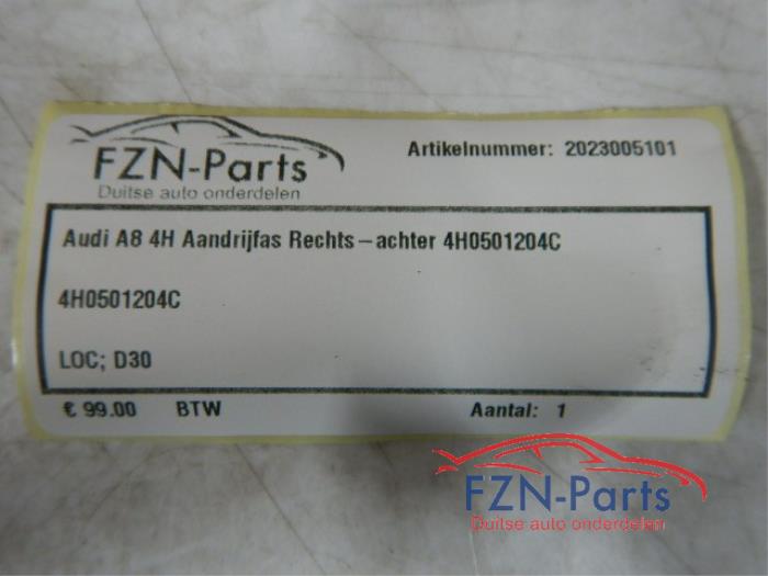 Aandrijfas rechts-achter Audi A8 (22725936)